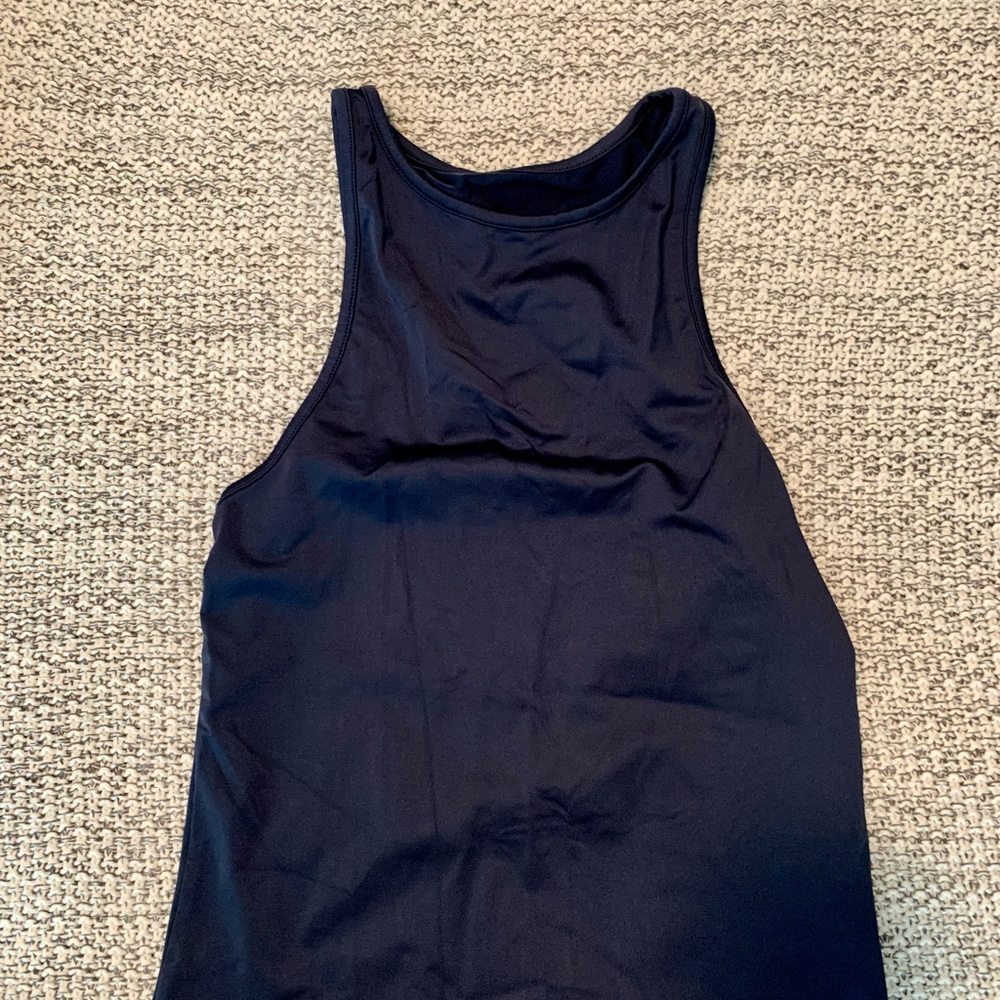Girlfriend Collective High-neck Bodysuit Navy